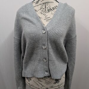 Lou & Grey Light Gray Women's Cardigan